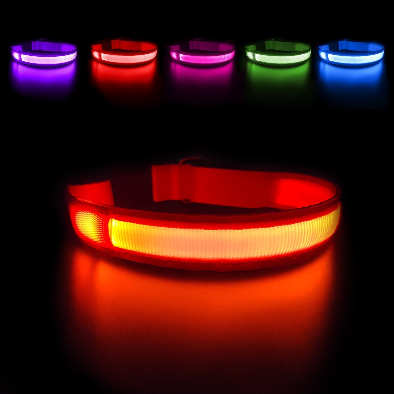 Leuchtendes LED-Licht Hundehalsband