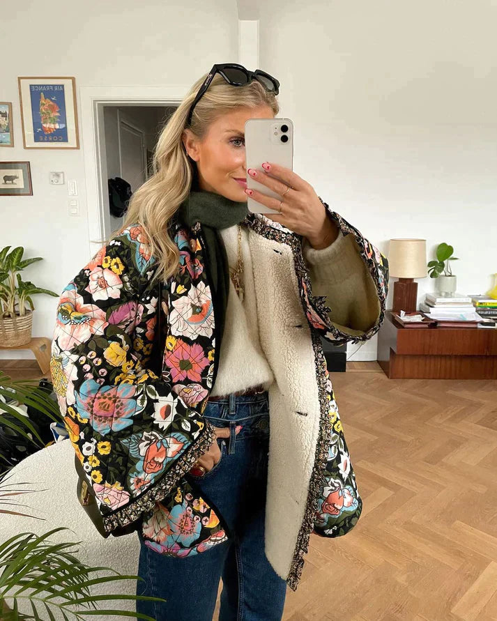 Rosey™ - Stylische Jacke mit Blumenmuster