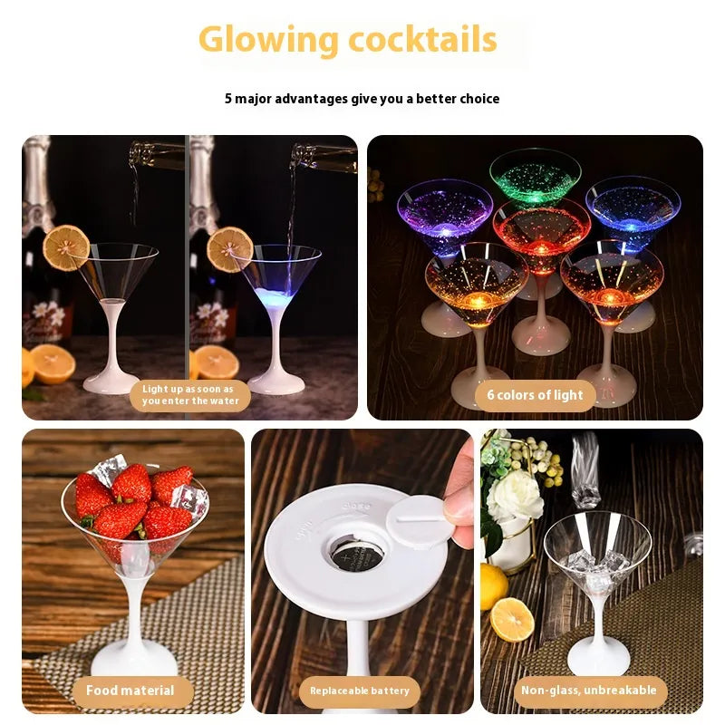 GlasGlo™ - LED Light Weingläser - 6 Stück