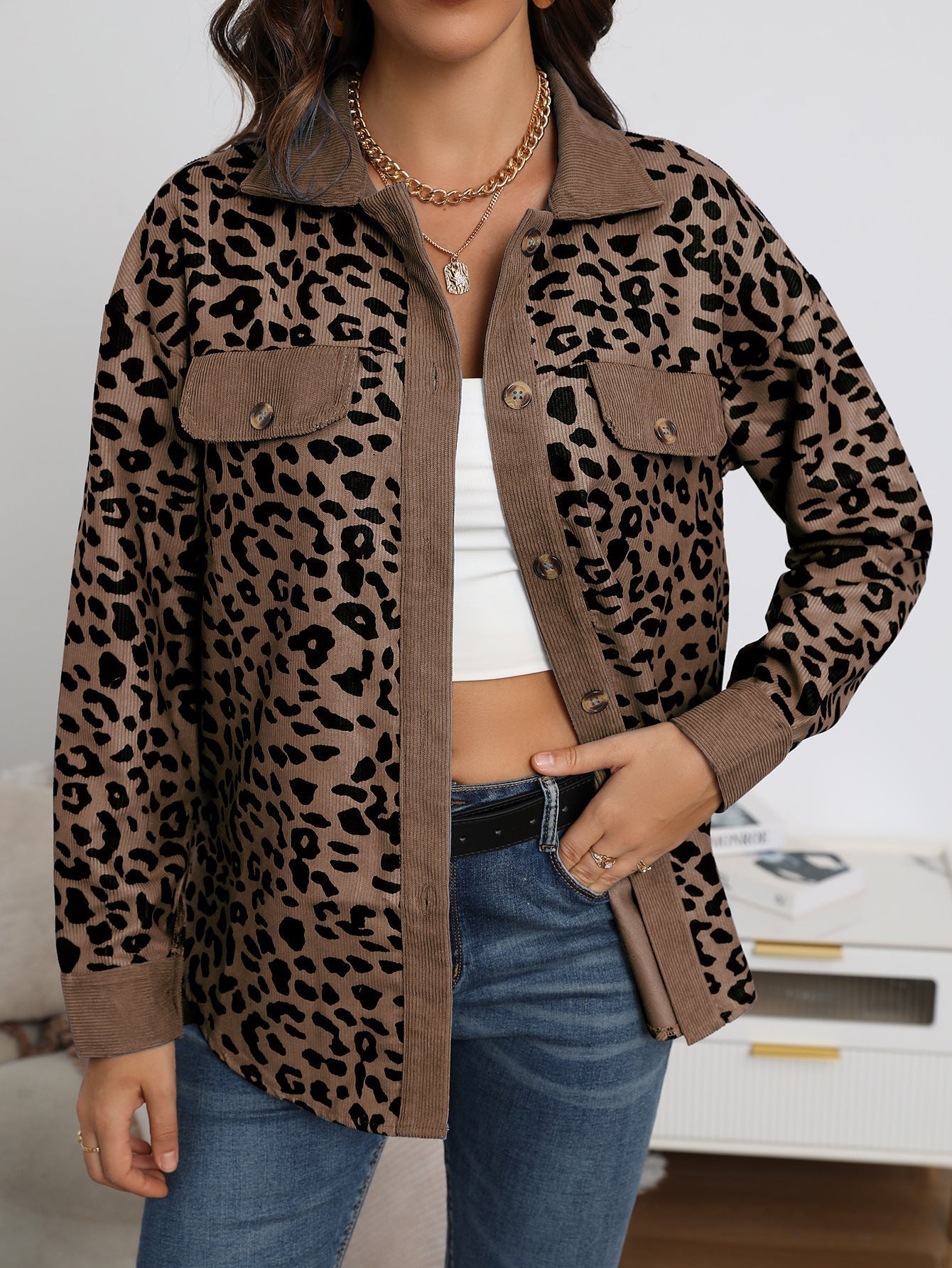 (50% Rabatt) Olivie™ - Dschungel Chic Leopard Jacke