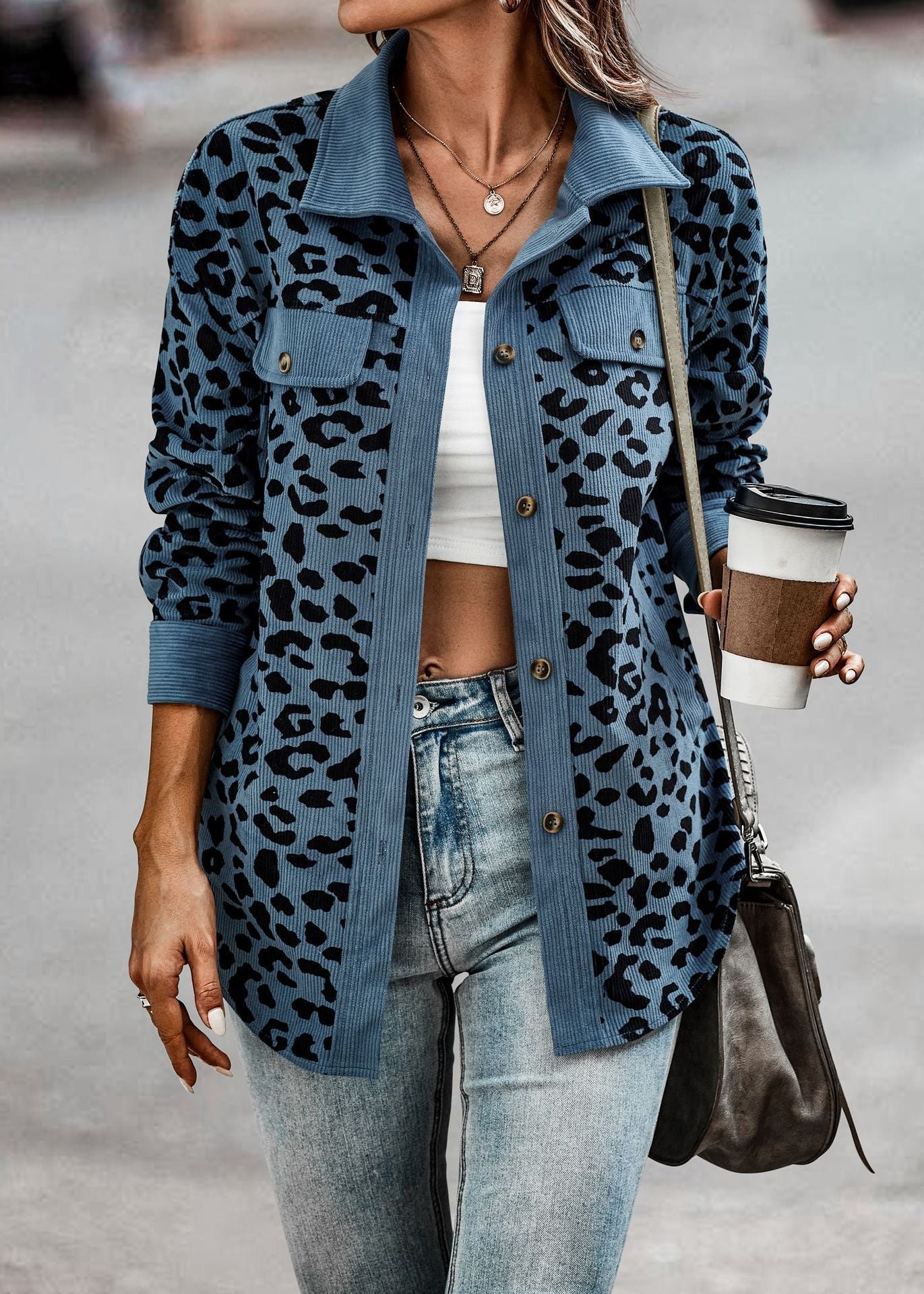 (50% Rabatt) Olivie™ - Dschungel Chic Leopard Jacke