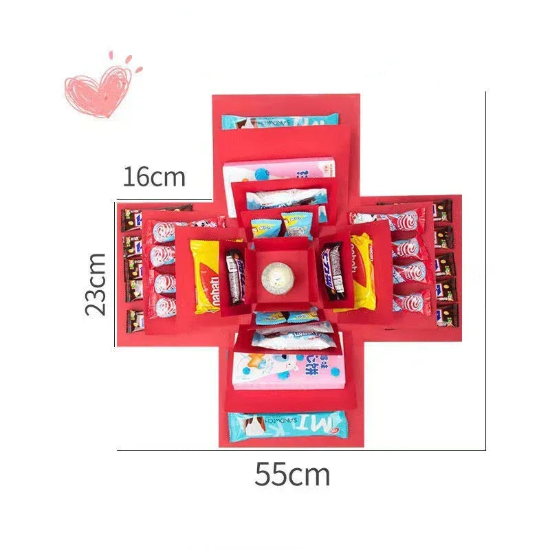 Überraschungsexplosion Geschenkdoos Bausatz