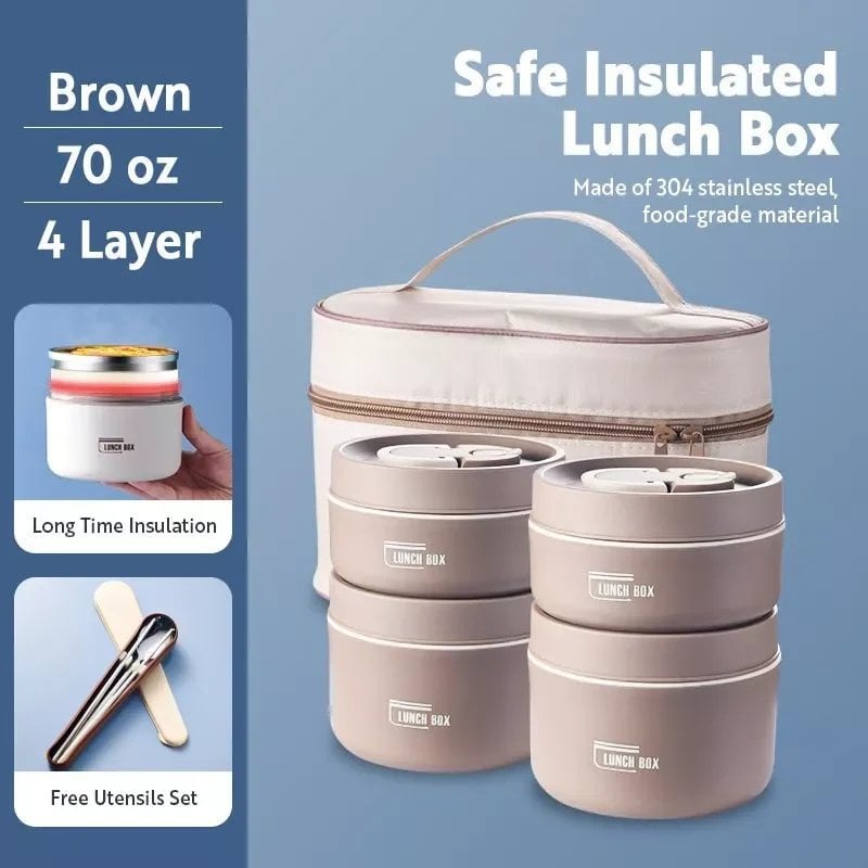 The Lunch box™ | Portable isolierte Mittagessen Container Set