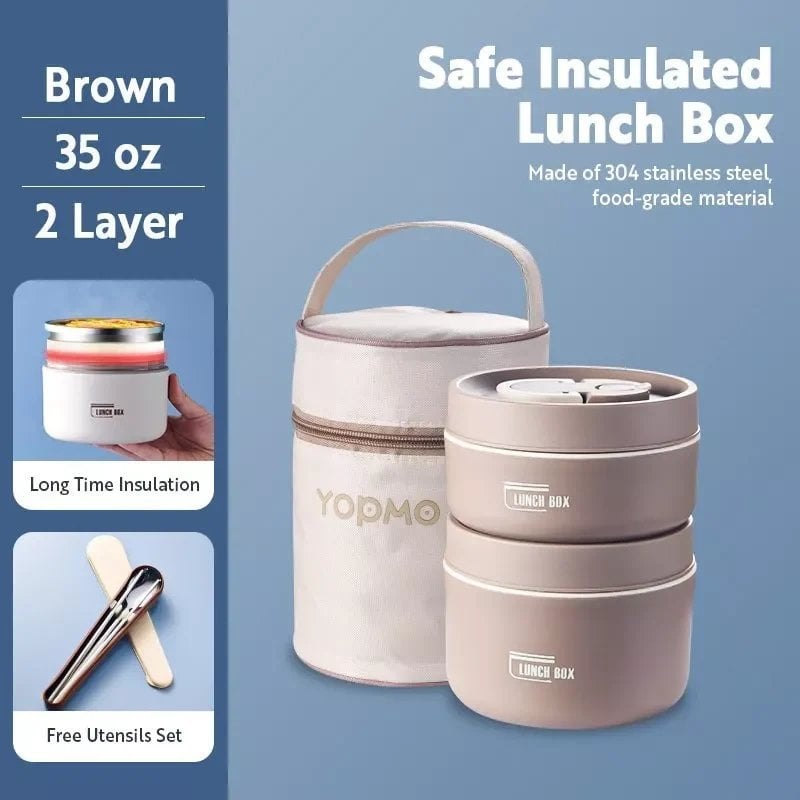 The Lunch box™ | Portable isolierte Mittagessen Container Set