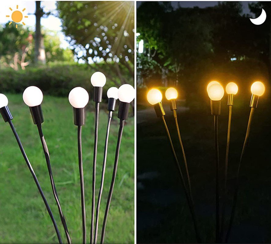 Magische Glühwürmchen Garten Lichter (6 LED Kugeln)