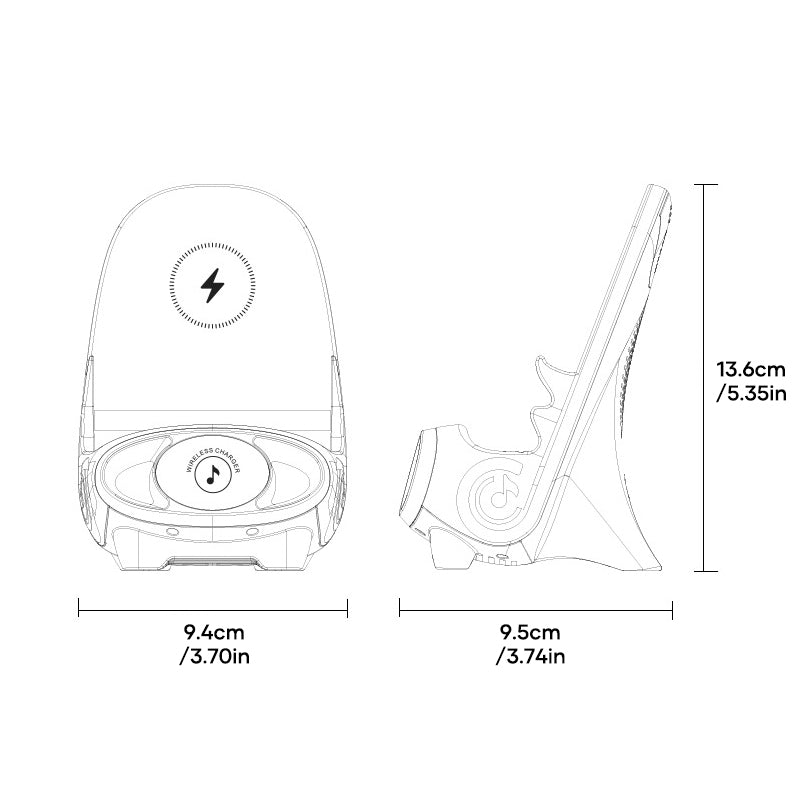 Mini-Stuhl | Drahtloses Schnellladegerät | Multifunktionaler Handy-Halter