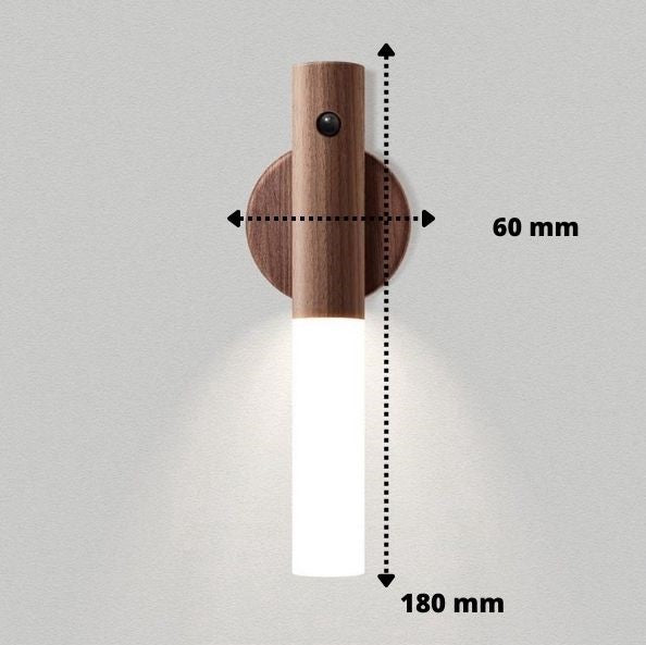 GlowN'Stick™ | Selbstklebende Holzlampe mit Bewegungsmelder