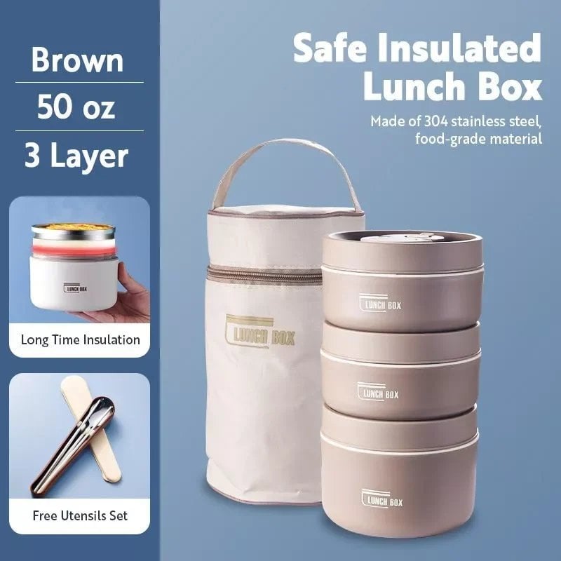 The Lunch box™ | Portable isolierte Mittagessen Container Set