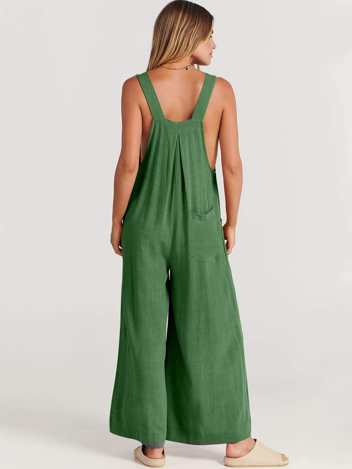 Rosabella Rizzo™️ Ärmelloser Jumpsuit mit weitem Bein