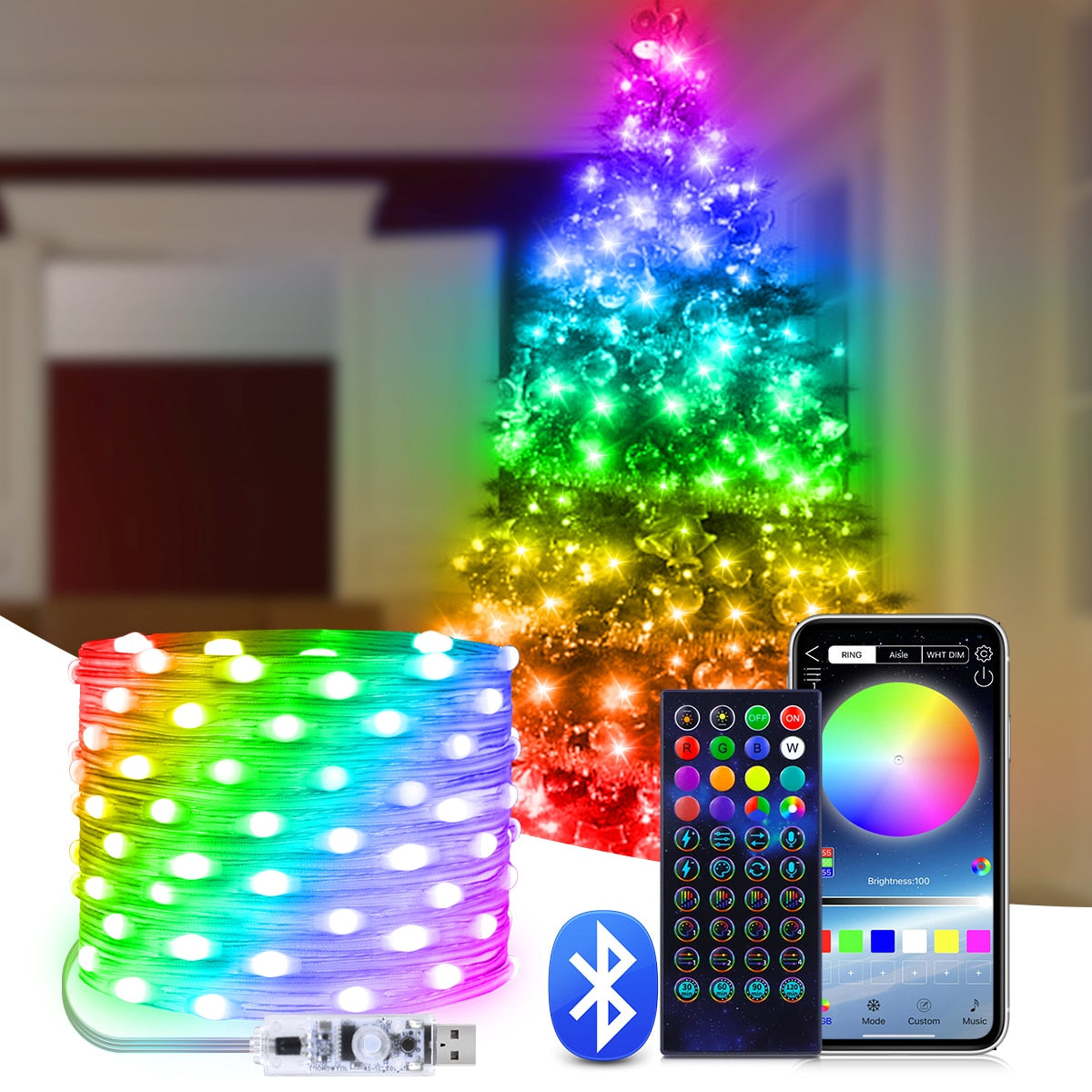 Smart Connect Xmas Lights™ - Bestimmen Sie die Farben Ihrer Weihnachtsbeleuchtung selbst