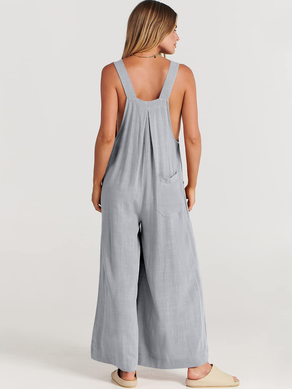 Rosabella Rizzo™️ Ärmelloser Jumpsuit mit weitem Bein