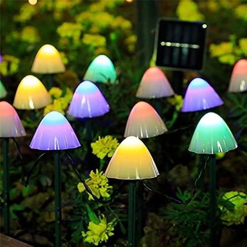 Mini-Pilz-Solarleuchten - 8 Funktionen -  4 Farben/Warmweiß