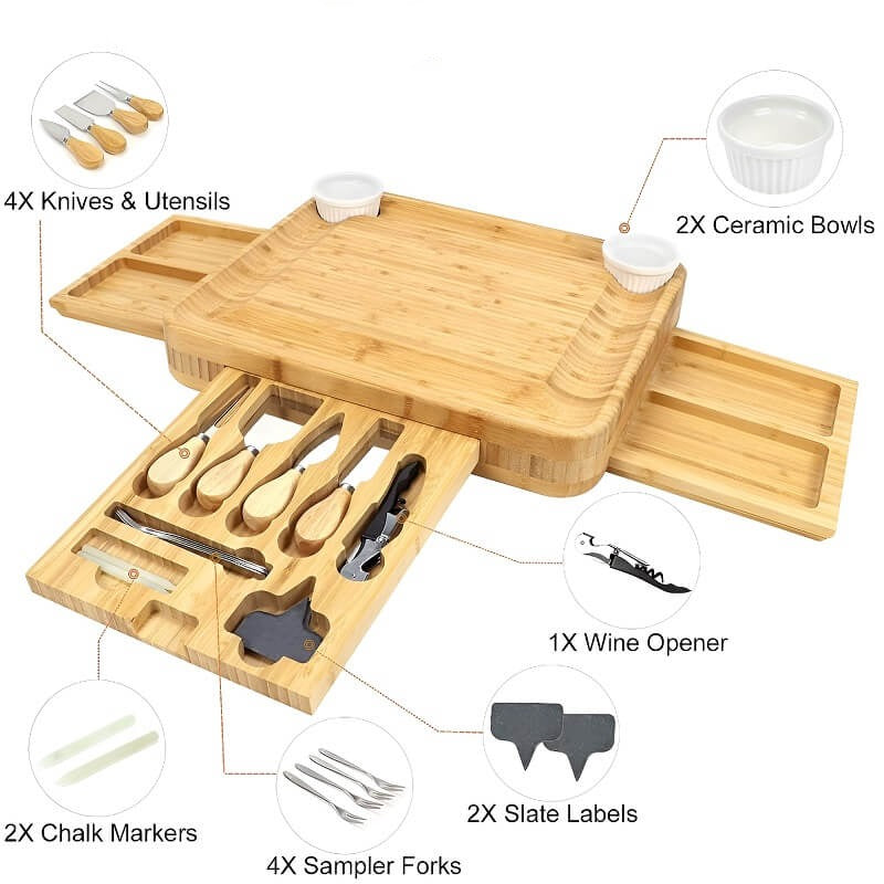 50% Rabatt | CheeseBoard™ Holz-Käsebrett Satz